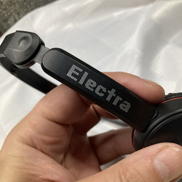 Electra Light Weight Headphones Red Black Tested Working - Picture 3 of 9